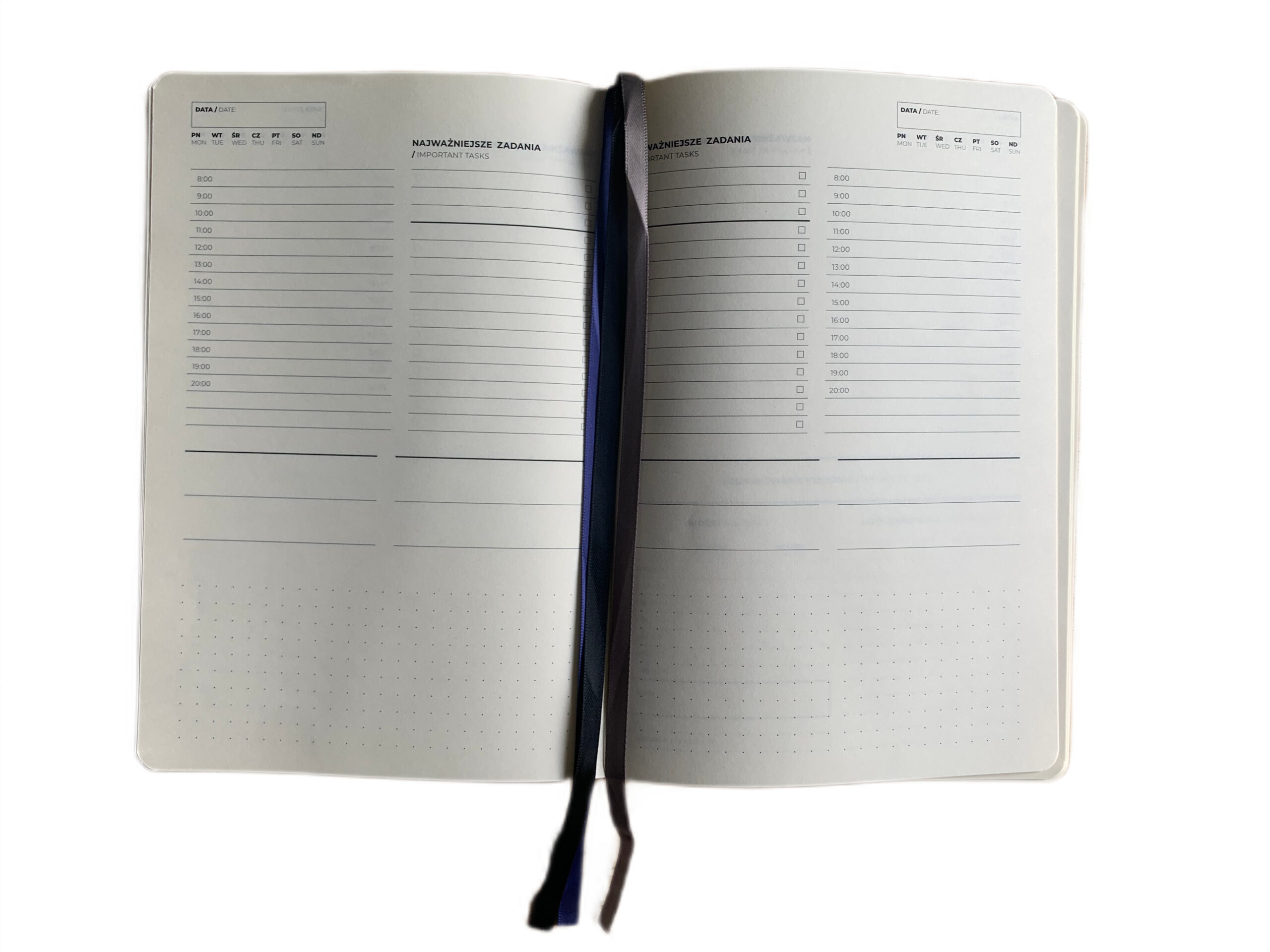 Kalendarz Planer Książkowy zbliżony A5 Tygodnie Wymienny Wkład Drops Office - obrazek 2