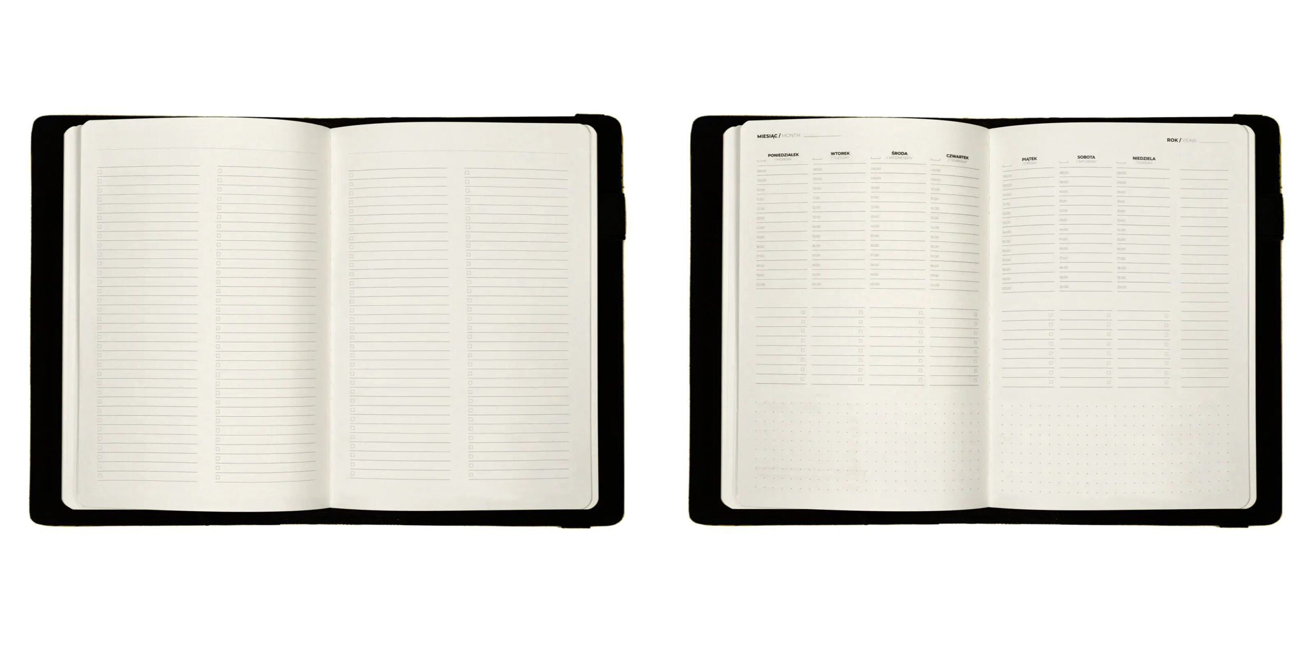 Kalendarz Planer Książkowy zbliżony A5 Tygodnie Wymienny Wkład Drops Office - obrazek 8