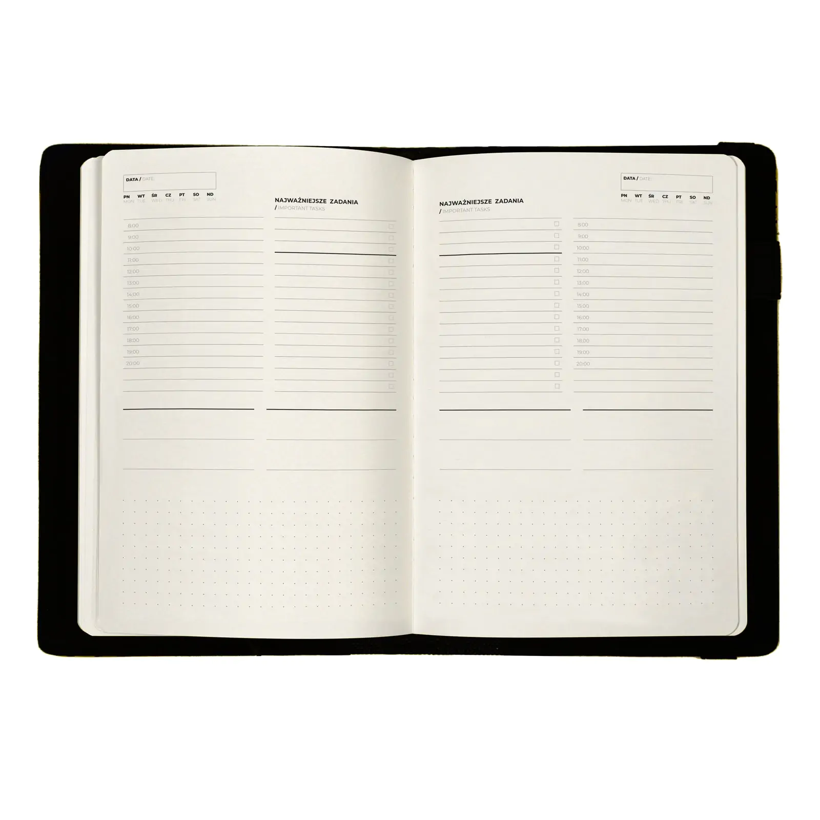 Kalendarz Planer Książkowy zbliżony A5 Tygodnie Wymienny Wkład Drops Office - obrazek 5