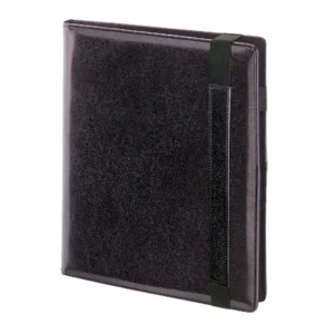 Kalendarz książkowy dzienny A4, kolekcja 43B czarny, zapięcie na gumkę Drops Office 2026