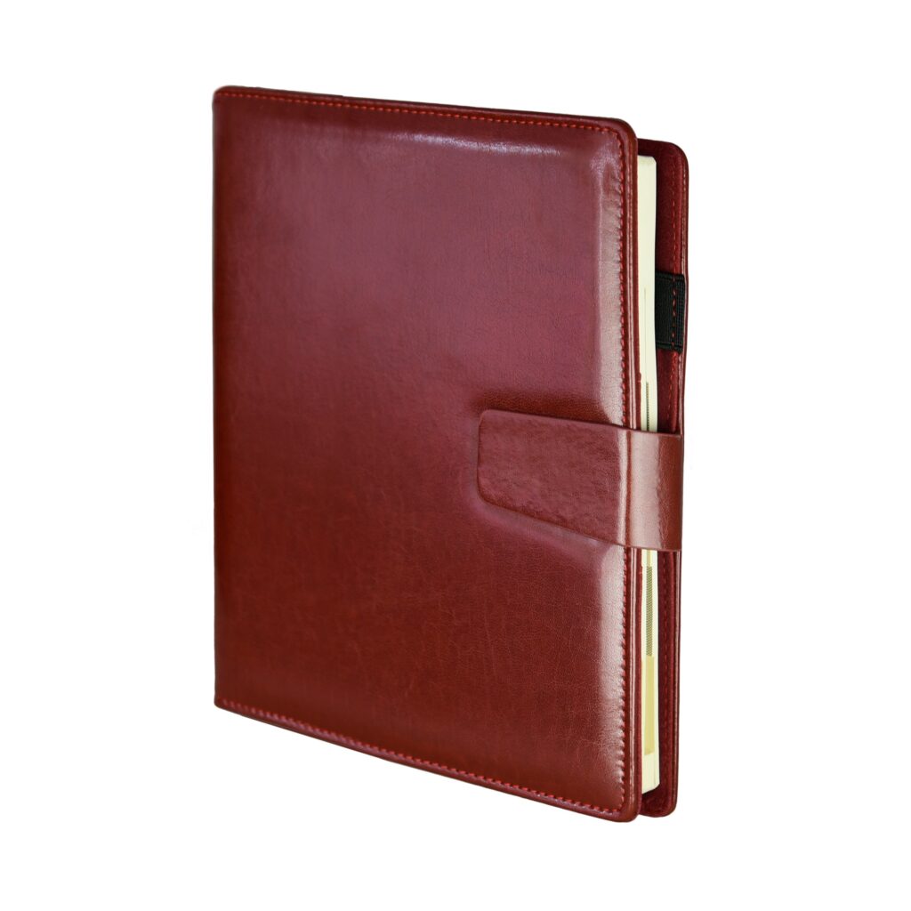 Okładka Kalendarz dzienny Premium A-5, kolekcja CBZ burgund KDP-25CBZ/BUR/P Drops Office Collection